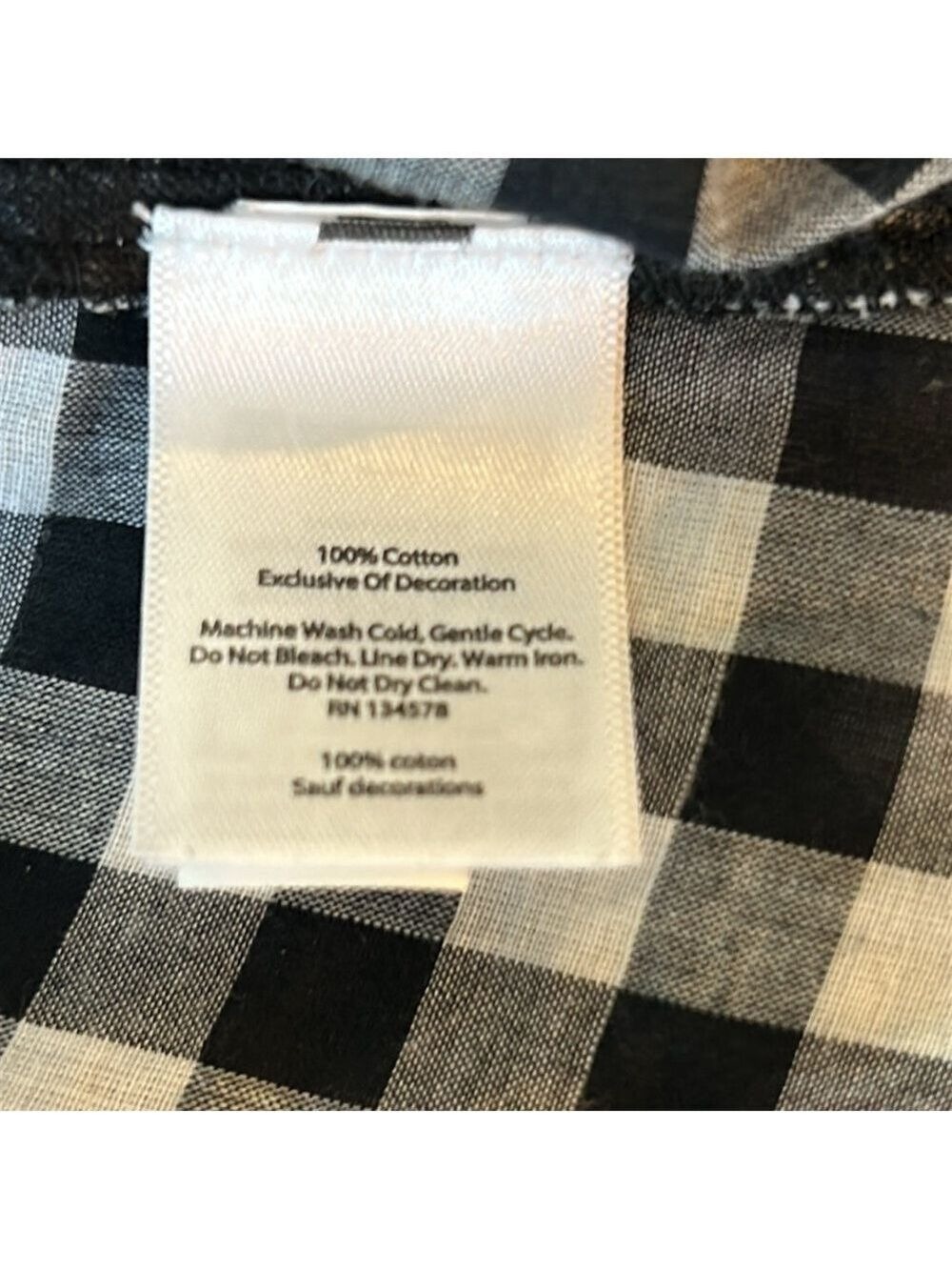 Vineyard Vines Embellished Bead Gingham Pullover Tunic Top/Cover Up Size Small - Picture 12 of 12